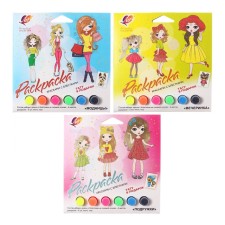 A set of colors with sparkles with coloring 