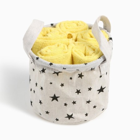 Set of terry decorative napkins Ethel "Stars" 30x30sm-5pcs, 100% cotton-4