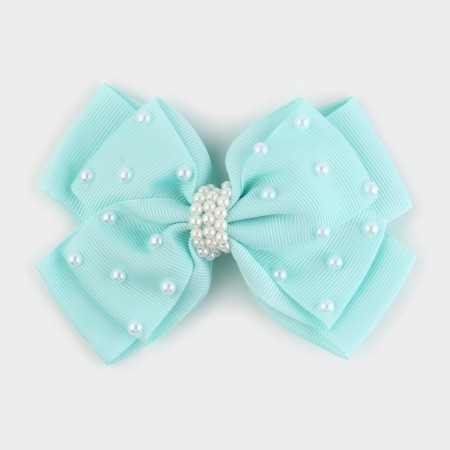 Outlet. Hair bow on a hairpin, 11 cm, cold heart-1
