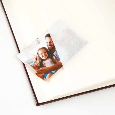 Photo album 29x32 cm. 50 sheets, "classic" brown, claim. leather-5