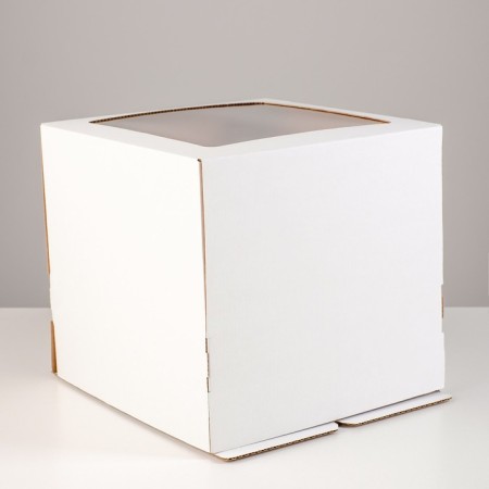 Confectionery packaging with a window, 25 x 25 x 24 cm