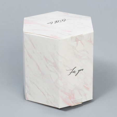 Bonbonniere box, gift packaging, “marble”, 8 x 7.5 x 6 cm-3