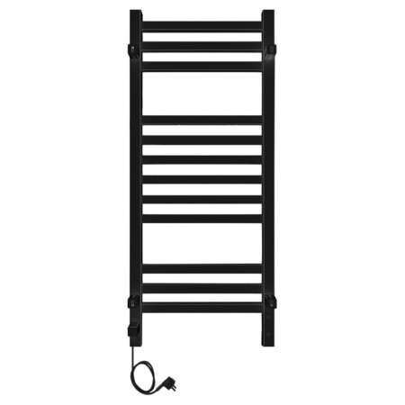 Two -heated towel rail Laris Astor ChKCh12, 350x900 mm, 12 crossbars, left, black-6
