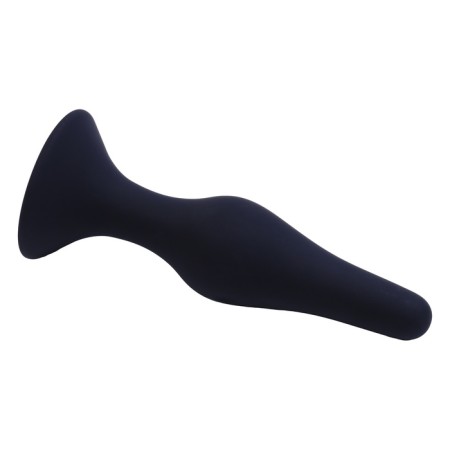 Anal traffic jam, oki-horses, cone, Soft silicone, 12.5 x 3.2 cm, black-2