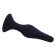 Anal traffic jam, oki-horses, cone, Soft silicone, 12.5 x 3.2 cm, black