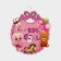 Decorative decoration (suspension) "Baby Girl" 28.5x24.5 cm, col. pink