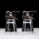 A set of 2 stacks-frauds "partridge", d = 4.5cm h = 8.5cm