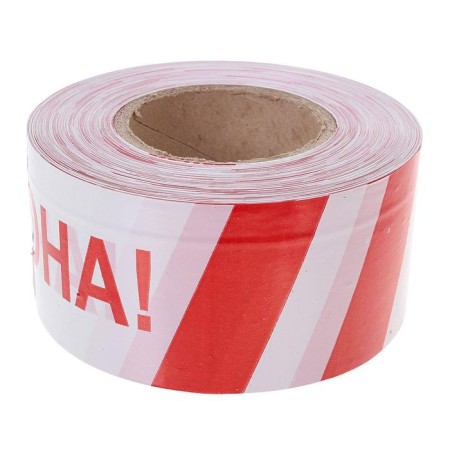 Fencing tape "Dangerous zone" 250 m, red-white, width 7.5 cm, thickness 50 μm-1