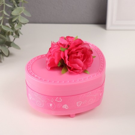 Musical Mechanical Mechanical "Tender Roses" Raspberry 12x13.5x10.5 cm-1