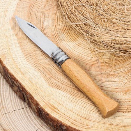 Folding Mongoose knife 19cm, blade 80mm/2mm, handle of wood