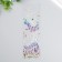 Stick plastic silver overflows "Butterflies and music" mix 7.5x26 cm