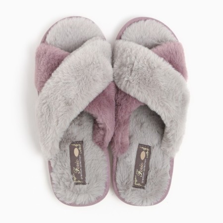 Women's slippers, purple color, size 39/40-1