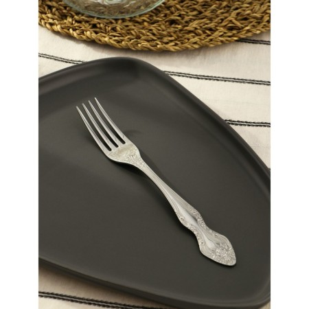 Dining room “Troika”, h = 19.5, thickness 2 mm, artistic painting, silver color