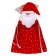 Grandfather Claus gift bag, on ties, with stars, 35 × 25 cm