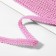 Decorative braid "Chanel", 10 mm, 10 ± 1 m, pink color