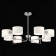Ceiling EVOLUCE lamp. Sle1121-102-08. Aerin. 8x40 watts, E14, 86x86x46 cm, chromium color