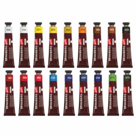 Oil art, set of 18 colors x 22 ml, Brauberg Art Premiere-1