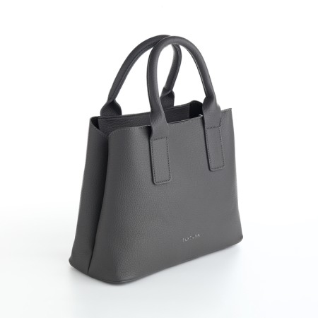 Women's bag with lightning, textura, average size, color gray-2
