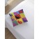 Decorative pillowcase "Rainbow yin and yang", on lightning, size 45x45 cm