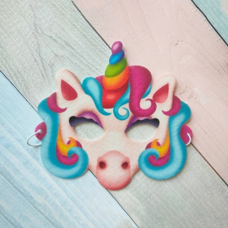 Puppet show. Mask "Unicorn"