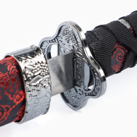 Suv. Product Katana 2B1 on a stand, scabbard to leatherette, red dragon on black 47/70cm-3