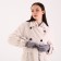 Gloves are female, dimensionless, without insulation, the color is light gray