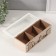 Casket wood 3 divisions "houses and trees" 9x23.4x7.2 cm