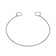 Collar - Broke "Cobra", 50 cm, chain thickness 4 mm, silver