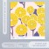 Scrapbooking "Yellow Flowers" density 180 g 15.5x17 cm