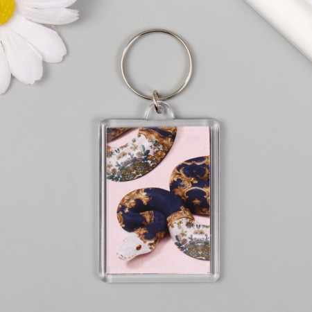 Acryl keychain "Snake in patterns" 3.5x5 cm-1