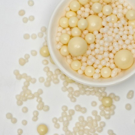 Sprinking confectionery "Snow -Snow Pearls", dragee, soft, 50 g