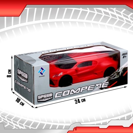 Radio controlled car "Sky", works on batteries, red color-6