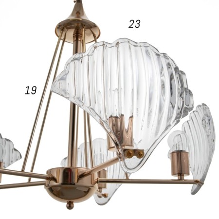 Oysteza chandelier 5he27 40W gold 52x52x42 cm Bayerlux-5