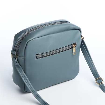 Cross-Bodi Bag on a zipper, dark blue color-1