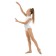 A swimsuit for gymnastics and dancing Grace Dance, p. 34, white color