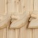 Ban "Leaf" 5 hooks, linden, 60x9x7.5 cm