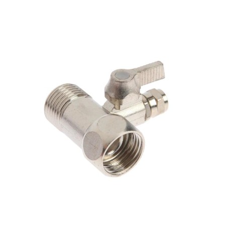 A tee with a crane Ita F9007, 1/2 "/1/2"/1/4 ", brass, chrome-1