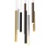 Suspended chandelier Mantra Cala, Led, 3360lm, 3000k, 600 mm, black color