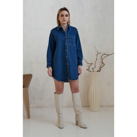 Dress shirt female Eliseeva Olesya, size 42, blue color