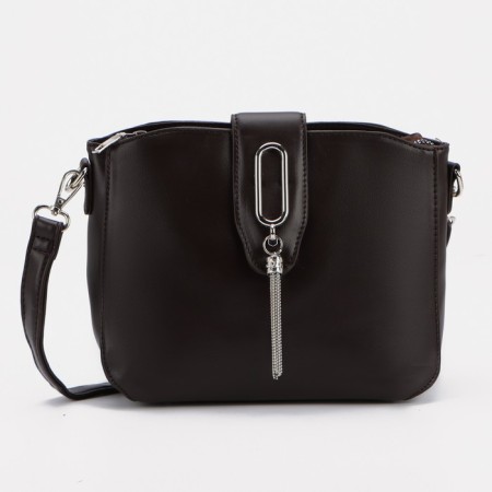 Cross-Bodi bag, lightning department, external pocket, brown color