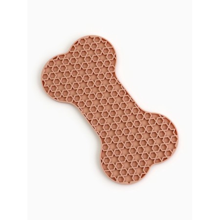 Rug for licking on suckers 11 x 20 cm, beige-1