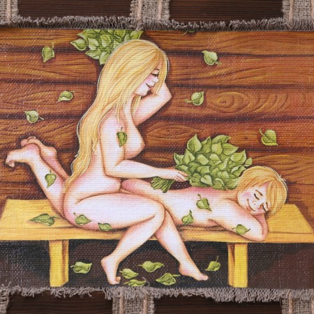 Souvenir Scroll "Youth in the bathhouse"-2