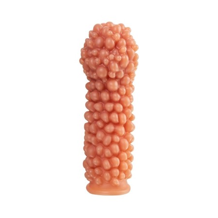 Kokos nozzle with additional stimulation, realistic, TPE, bodily, 16.5 cm-5