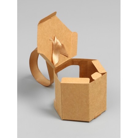 Hybag box, with a window, craft, 7 x 7 x 7 cm-3