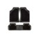 Car carpet rugs, 3 subjects. Skyway, polyurethane, removable rear carpet with a jumper, black S01702008