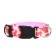 Collar with Militari's backlight 3 glow modes size M, Osh 32-50 x 2.5 cm pink