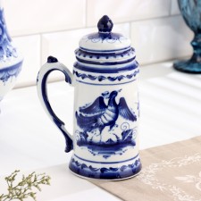 A glass for beer, 0.5 l., Gzhel, aut. Khazov V.N.