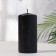 Candle - cylinder, 6x12.5 cm, 35 hours, 275 g, black