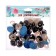 Rifle eyes with plugs, "sparkles" set 20 pcs, size 1 pcs: 2.2 cm, blue color is blue