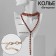 The necklace "Vespers" three rows, the color is red in gold, 45 cm